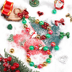 Набор акриловых бусин на рождественскую тематику OACR-SP0001-20B