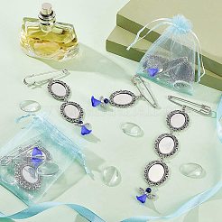 6 Stück Broschen aus Legierung mit Foto-Charme in 3 Stilen&nbsp;DIY-CA0004-26