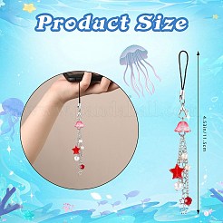 Мобильные ремни из стекла и акрила HJEW-SW00079-06