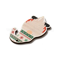 Рождественские односторонние деревянные большие подвески с принтом&nbsp;LS-WOOD-H102-01B