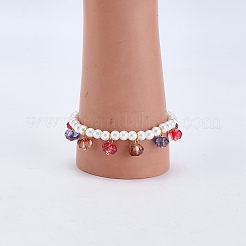 60шт 10 цвета стеклянные подвески&nbsp;GLAA-GO0001-22