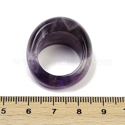 Кольца из натурального аметиста для унисекс&nbsp;RJEW-C128-01A