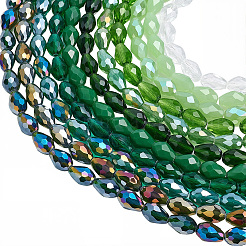 11 hebra de cuentas de vidrio de 11 colores con estilos mixtos&nbsp;EGLA-SC0001-69A