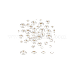 40 шт. 4 бусины из стерлингового серебра 925-го размера&nbsp;STER-BC0002-47