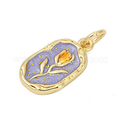 Латунь эмаль подвески KK-U068-05G-02