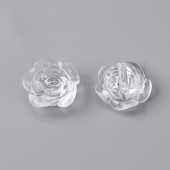 Transparente und undurchsichtige Harzperlen&nbsp;RESI-WH0026-16B