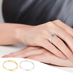 2 шт. 2-х цветные регулируемые компоненты кольца из стерлингового серебра STER-DR0001-05