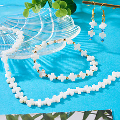 1 нить бусины из натуральных пресноводных ракушек&nbsp;SSHEL-TA0001-19