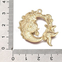 合金エナメルチャーム  ラインストーン付き  人魚のチャーム  ピンク  28.5x32.5x2.5mm  穴：1.8mm&nbsp;LS-ENAM-S021-01G-A