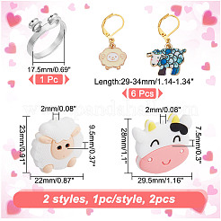 Schaf-DIY-Strickwerkzeug-Sets&nbsp;HJEW-NB00090