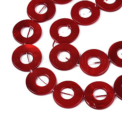 Нити бусин из натуральных пресноводных раковин SHEL-T020-16