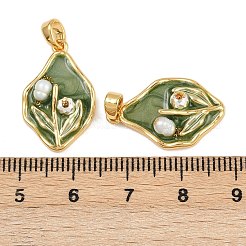 Латунь эмаль подвески KK-H078-04A-G01