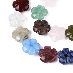 Натуральные и синтетические смешанные каменные бусы пряди G-T142-67