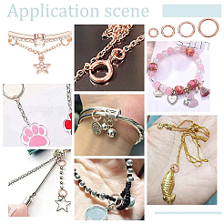 40 шт. 4 стиля закрытых соединительных колец из сплава KK-LP0001-27