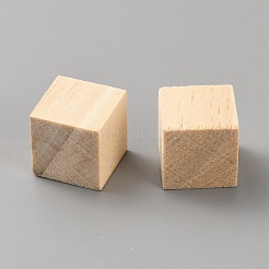 未完成の松の森のブロック  キューブ  パパイヤホイップ  15x15x15mm&nbsp;LS-DJEW-WH20002-27B