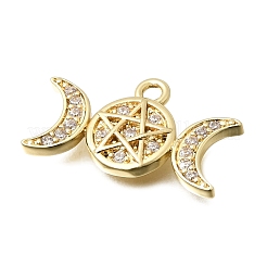 Pendentifs en laiton zircon cubique transparent&nbsp;KK-K426-04G