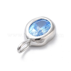 925 ovaler Anhänger aus Sterlingsilber mit Zirkonia&nbsp;STER-S006-01S-L