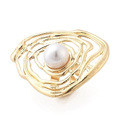 Круглые регулируемые кольца из сплава для женщин RJEW-B108-04KCG