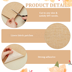 Selbstklebendes Tapeten-Peeling aus Leinenimitat&nbsp;AJEW-WH0270-16G