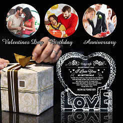 Сердце со словом k9 стеклянные фигурки DJEW-WH0026-003