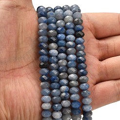 Природные голубые авантюрин бисером пряди G-Z111-A03