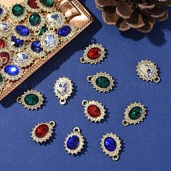 Подвески со стразами из сплава 10 шт.&nbsp;ALRI-YW0001-25A