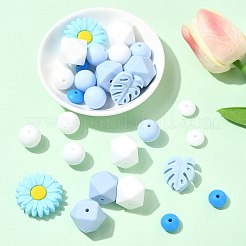 30шт пищевые экологически чистые силиконовые бусины&nbsp;SIL-FS0001-26A