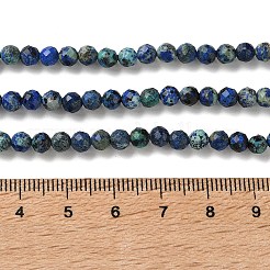 Natürliche Chrysokolla und Lapislazuli Perlen&nbsp;G-Z150-A04-4mm