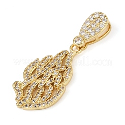 Латунные микро проложить кубического циркония подвески&nbsp;KK-R224-11G