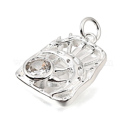 Pendentifs en zircone cubique clair en laiton&nbsp;CU-CBAEEA8-31S