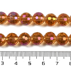 Прозрачные стеклянные бусины гальваническим пряди&nbsp;EGLA-N002-31-H02