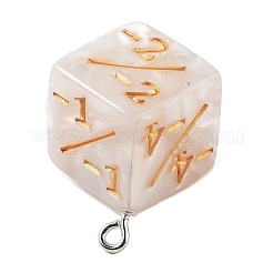 Подвески из непрозрачной смолы&nbsp;RESI-G083-01D