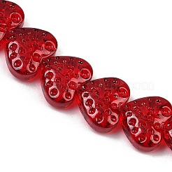 Прозрачные стеклянные бусины GLAA-H038-01F