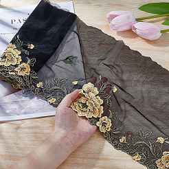 Recorte de organza de seda de poliéster&nbsp;DIY-WH0430-032