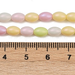 Выпечка окрашенные стеклянные бусины пряди LAMP-S070-11B