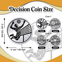 1 juego de 201 monedas conmemorativas de acero inoxidable&nbsp;AJEW-UN0005-44F
