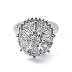 Вращающиеся открытые манжетные кольца для женщин RJEW-S402-12P