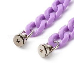 Непрозрачная акриловая цепочка для телефона на цепочке&nbsp;HJEW-JM00512-02