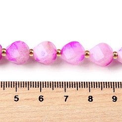 Нити бусин из натурального кварца окрашенные G-U023-A02-09