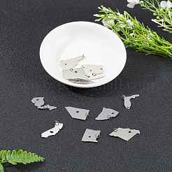 12 шт. 12 подвески из нержавеющей стали 201 STAS-SC0002-36P