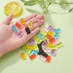 Кабошоны из смолы 40шт 8 цветов CRES-YW0001-02