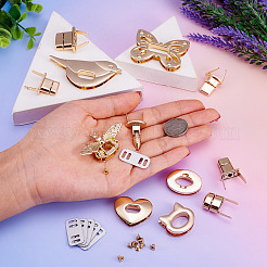 Аксессуары для закручивания мешка из сплава цинка AJEW-TA0017-12