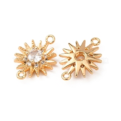 Messing-Pavé-Zirkonia-Glieder&nbsp;KK-T082-11G-05