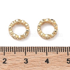 Латунные соединительные кольца с прозрачными кубическими циркониями&nbsp;KK-C168-17G