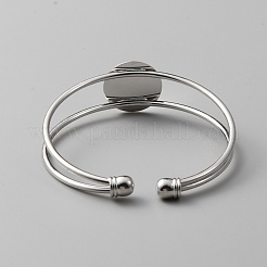 Изготовление браслета из латуни с двойной проволокой&nbsp;KK-WH0031-31P