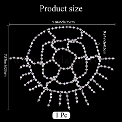 Пластиковые повязки на голову из жемчужной сетки OHAR-WH20007-07S
