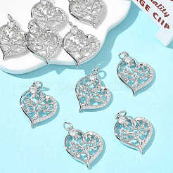 Colgantes de latón con circonitas cúbicas transparentes de Shegrace para el Día de San Valentín&nbsp;XGRQ3K059-558P