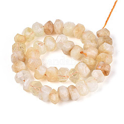 Природный желтый кварц нитей бисера&nbsp;G-N347-17A-05