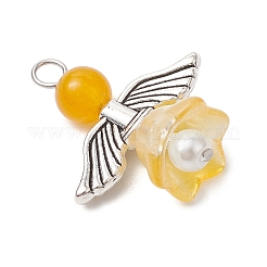 Pendentifs en perles de verre nacrées&nbsp;PALLOY-JF03205-03