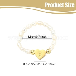 Bagues en perles d'eau douce naturelles et perles en acier inoxydable 304&nbsp;RJEW-FS00001-02
